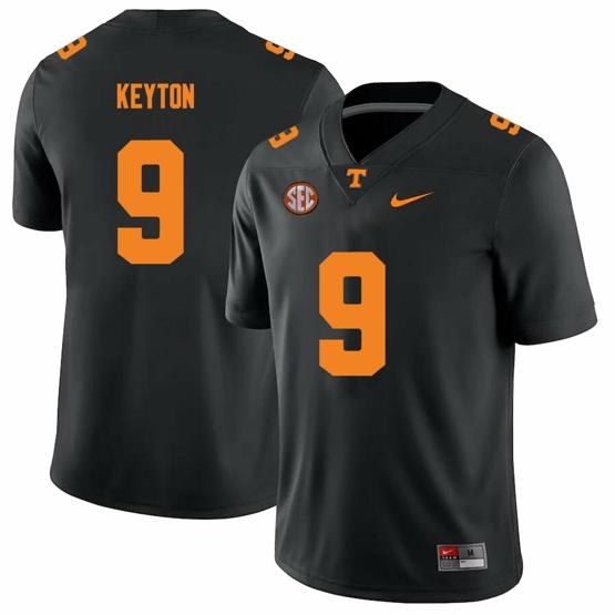 Men's Tennessee Volunteers #9 Ramel Keyton Jersey College Football New Black