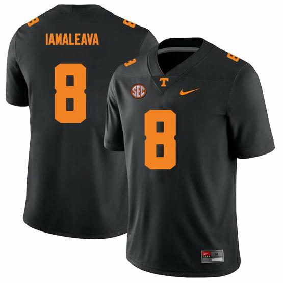 Men's Tennessee Volunteers #8 Nico lamaLeava Jersey College Football Black