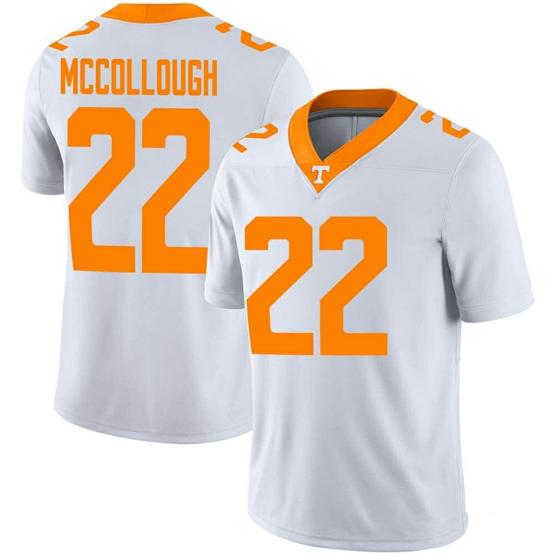 Men's Tennessee Volunteers Jaylen Mccollough Jersey #22 College Football White