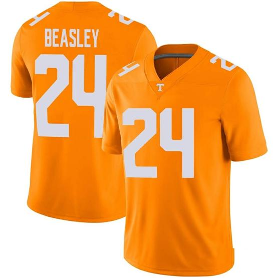 Men's Tennessee Volunteers Aaron Beasley Jersey #24 College Football Orange