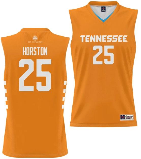 Men's Jordan Horston Jersey #25 Tennessee Lady Volunteers Alumni College Basketball Orange Uniform