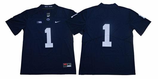 Men's Nike Penn State KJ Hamler Jersey #1 College Football Game Navy No Name