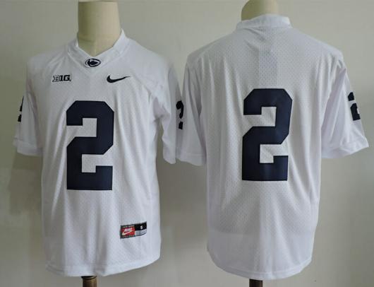 Men's Nike Penn State Nittany Lions #2 No Name Football Jersey White