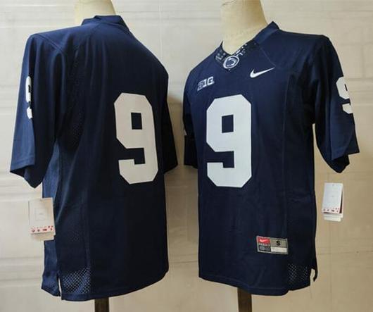 Men's Nike Penn State Nittany Lions #9 No Name NCAA Football Jersey Dark Blue