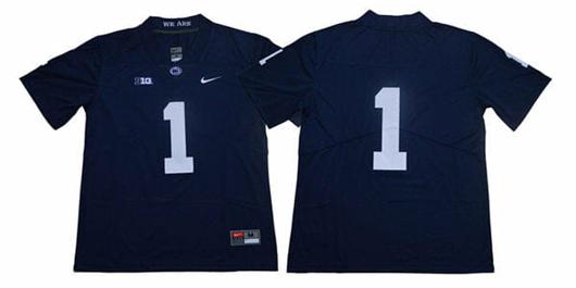 Men's Nike Penn State Joe Paterno Jersey #1 College Football Game Navy No Name