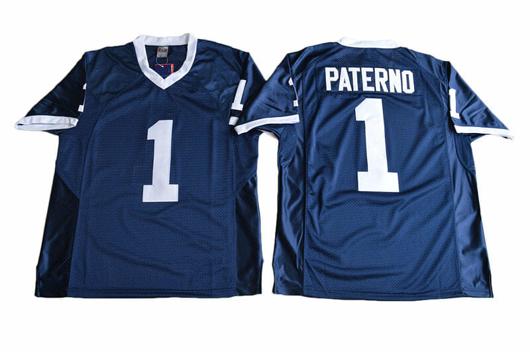 Men's Nike Penn State Joe Paterno Jersey #1 College Football Game Navy With Name