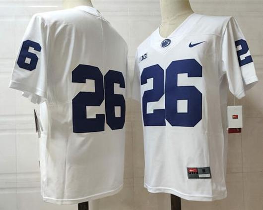 Men's Nike Penn State Nittany Lions #26 No Name NCAA Football Jersey White