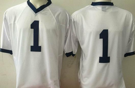 Men's Nike Penn State Joe Paterno Jersey #1 College Football Game White With Name