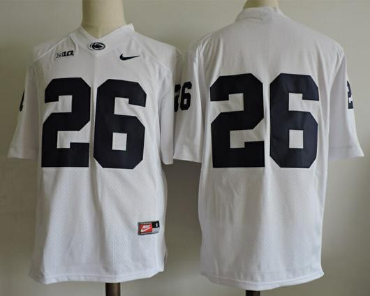 Men's Nike Penn State Nittany Lions #26 No Name Football Jersey White