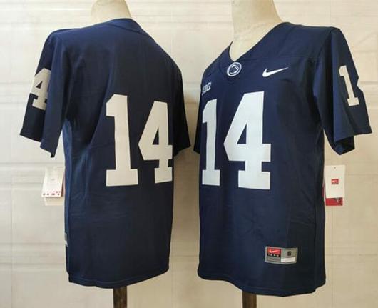 Men's Nike Penn State Nittany Lions #14 Cougar No Name NCAA Football Jersey Blue