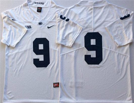 Men's Nike Penn State Joey Porter Jr Jersey #9 College Football Game White No Name