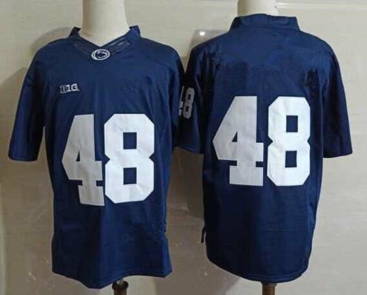 Men's Nike Penn State Shareef Miller Jersey #48 College Football Game Navy No Name