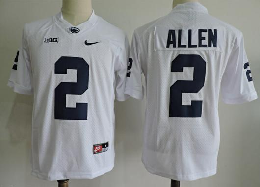 Men's Nike Penn State Nittany Lions #2 Marcus Allen Football Jersey White