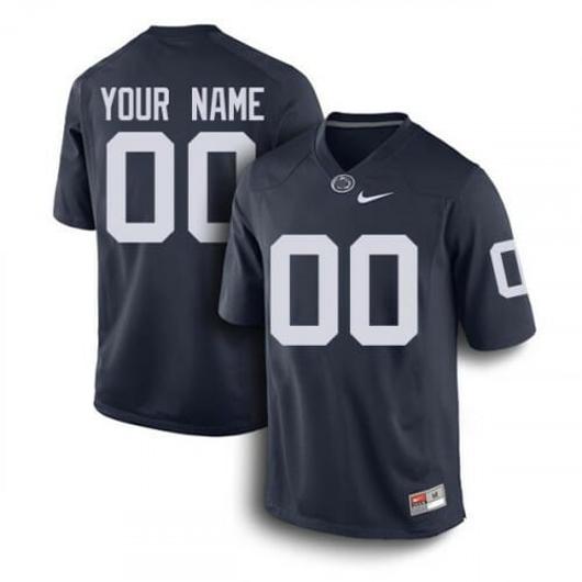 Men's Nike Penn State Custom Jersey Name Number Blue NCAA