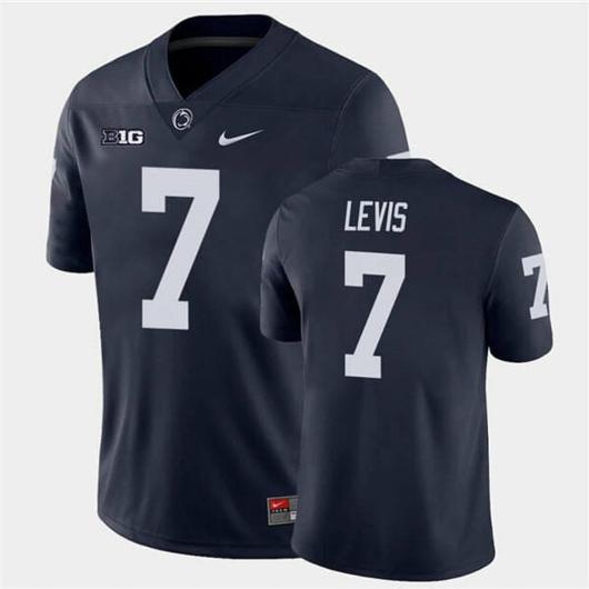 Men's Nike Penn State Will Lewis Jersey #7 College Football Game Navy With Name