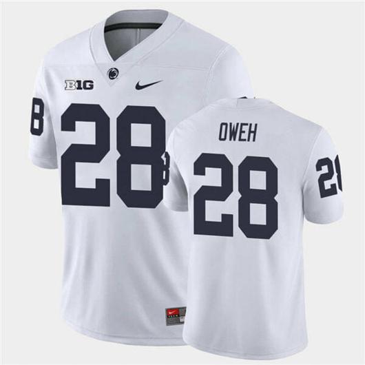 Men's Nike Penn State Odafe Oweh Jersey #28 College Football Game White With Name