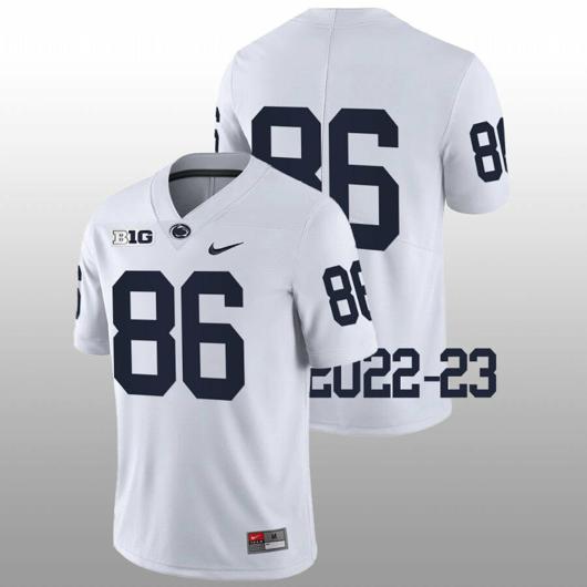 Men's Nike Penn State Jason Estrella Jersey #86 College Football Game White No Name