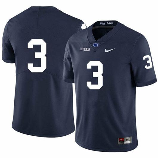 Men's Nike Penn State Parker Washington Jersey #9 College Football Game Navy No Name