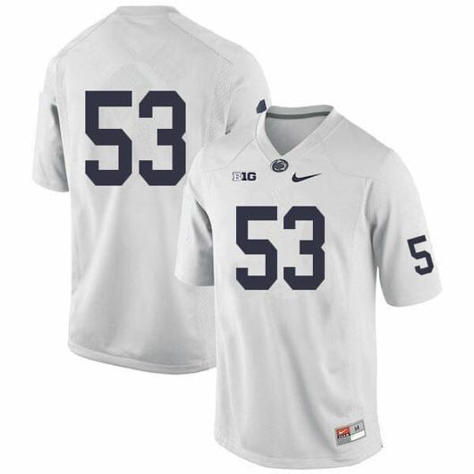 Men's Nike Penn State Rasheed Walker Jersey #53 College Football Game White No Name