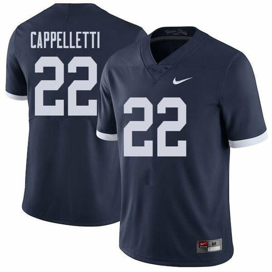 Men's Nike Penn State John Cappelletti Jersey #22 College Football Game Navy With Name