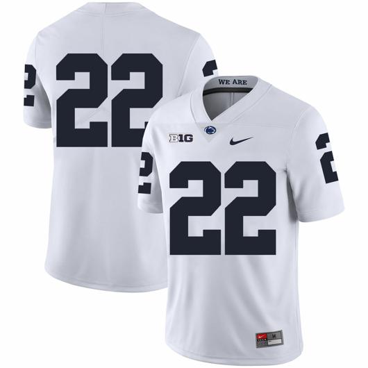 Men's Nike Penn State Nittany Lions #22 John Cappelletti Football Jersey No Name White