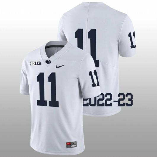 Men's Nike Penn State Christian Veilleux Jersey #11 College Football Game White No Name