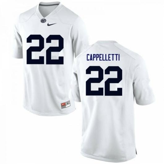 Men's Nike Penn State John Cappelletti Jersey #22 College Football Game White With Name