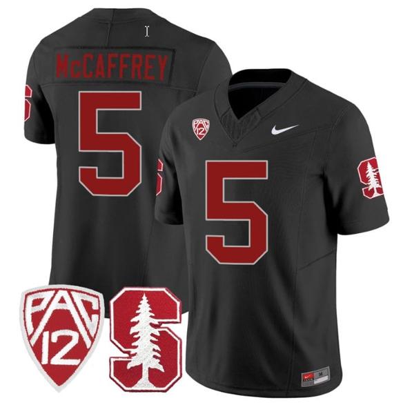 Men's Nike Christian McCaffrey Jersey #5 Stanford Cardinal Jersey Vapor Limited College Football Black