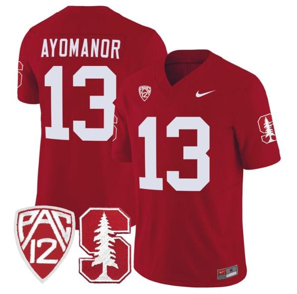 Men's Nike Elic Ayomanor Jersey #13 Stanford Cardinal Jersey Vapor Limited College Football Crimson