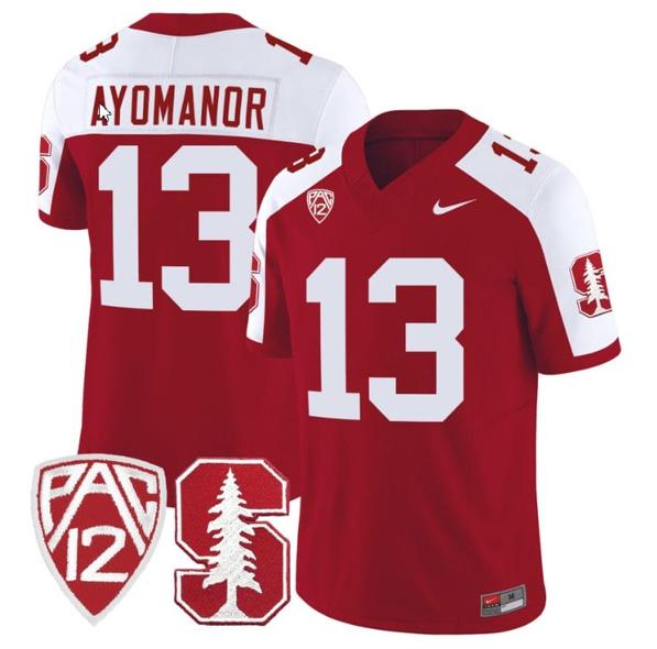 Men's Nike Elic Ayomanor Jersey #13 Stanford Cardinal Jersey Vapor Limited College Football Crimson Alternate