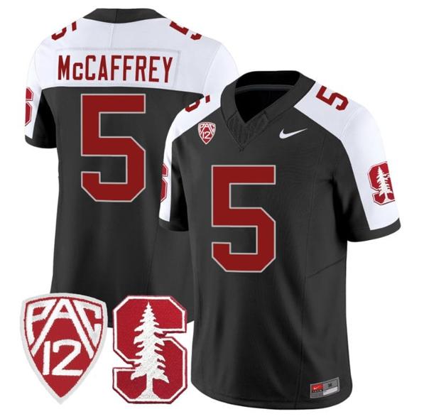 Men's Nike Christian McCaffrey Jersey #5 Stanford Cardinal Jersey Vapor Limited College Football Black Alternate