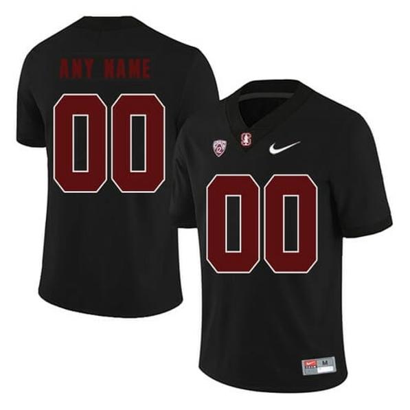 Men's Nike Personalized Stanford Cardinals Jersey Black College Football