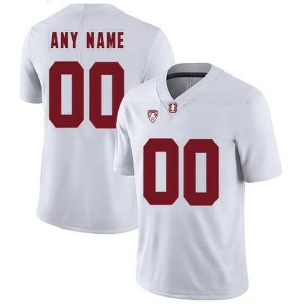 Men's Nike Custom Stanford Cardinal Jersey White 2021-22 College Football Jersey