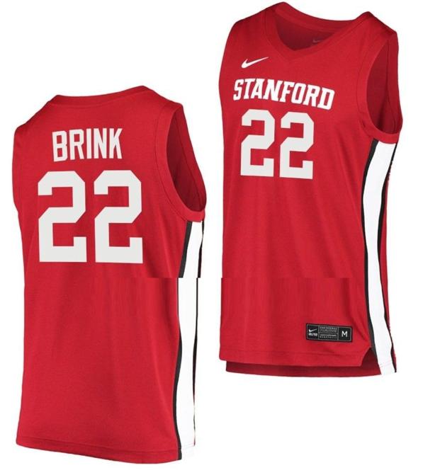 Men's Nike Cameron Brink Jersey #22 Stanford Cardinal College Basketball Cardinal