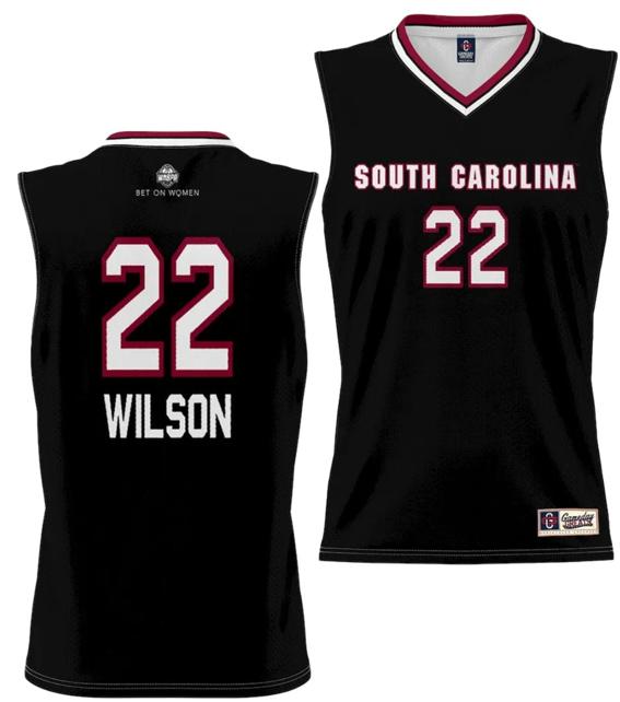 Men's A'ja Wilson Jersey #22 South Carolina Gamecocks College Basketball Alumni Black