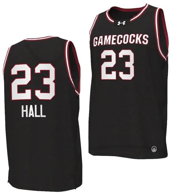 Men's Bree Hall Jersey #23 South Carolina Gamecocks College Basketball 2023-24 Replica Black