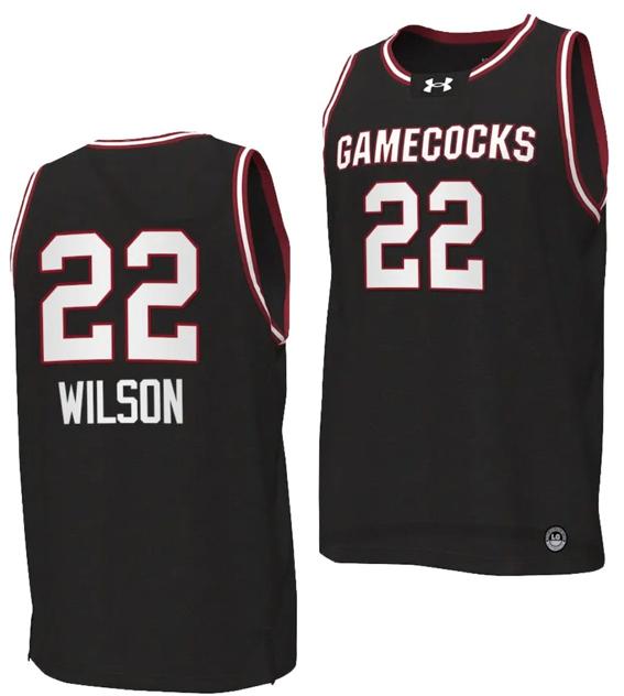 Men's A'ja Wilson Jersey #22 South Carolina Gamecocks College Basketball 2023-24 Replica Black