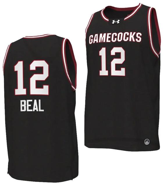 Men's Brea Beal Jersey #12 South Carolina Gamecocks College Basketball 2023-24 Replica Black