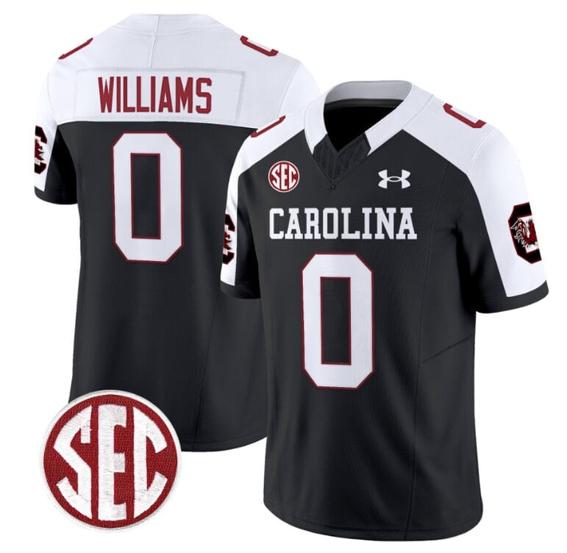 Men's Debo Williams Jersey #0 South Carolina Gamecocks Football 1980 Throwback Vapor Limited Black Alternate