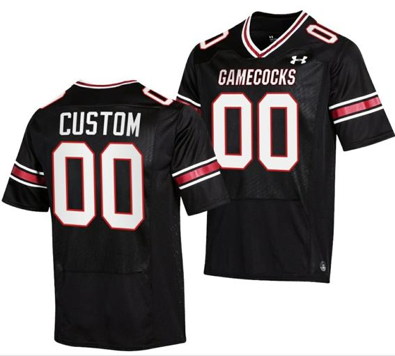 Men's Custom South Carolina Gamecocks Jersey Name and Number Football Stitched Black