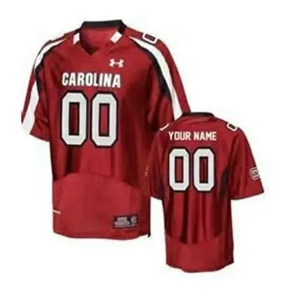 Men's Customized South Carolina Jersey Football Jersey Red