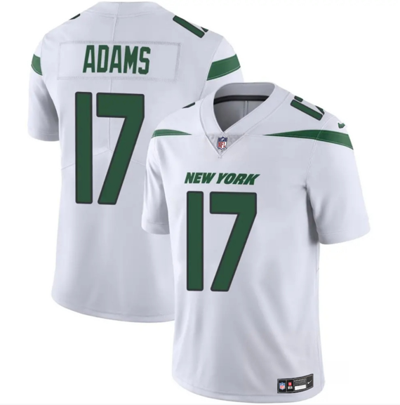 Men's New York Jets #17 Davante Adams White 2024 Vapor Untouchable Limited Stitched Jersey