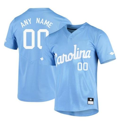 Men's Custom North Carolina Baseball Jersey Name and Number Tar Heels NCAA College Royal