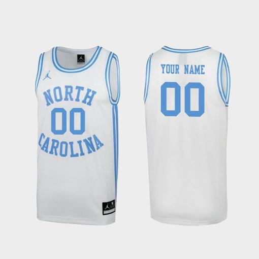 Men's Custom Name Number North Carolina Tar Heels White March Madness Special College Basketball Jersey