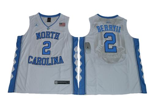 Men's North Carolina Tar Heels #2 Joel Berry II NCAA Basketball Jersey White