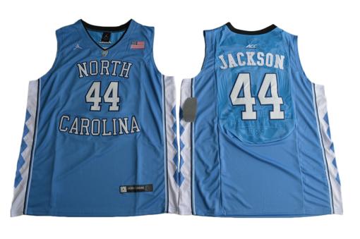 Men's North Carolina Tar Heels #44 Justin Jackson NCAA Basketball Jersey Blue