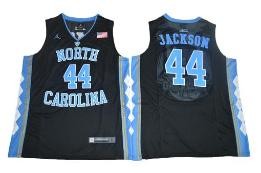 Men's North Carolina Tar Heels #44 Justin Jackson NCAA Basketball Jersey Black