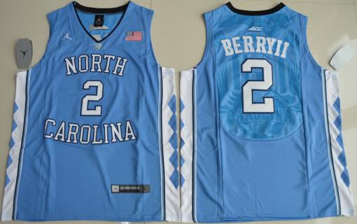 Men's North Carolina Tar Heels #2 Joel Berry II NCAA Basketball Jersey Blue