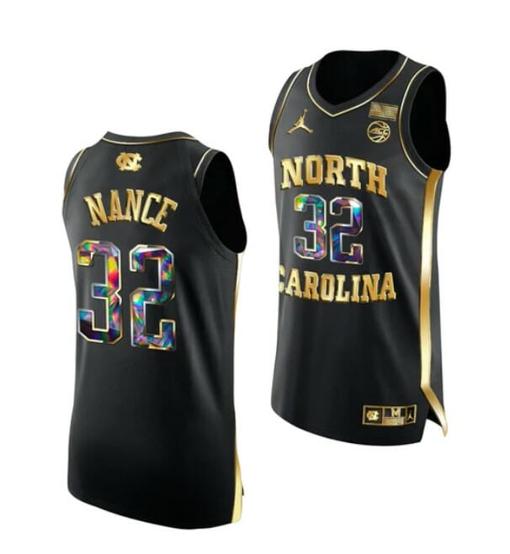 Men's Men's #32 Pete Nance Jersey North Carolina Tar Heels College Basketball Jerseys Black