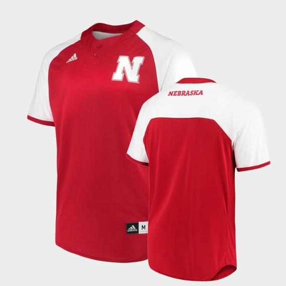 Men's Nebraska Huskers Custom Name Number Scarlet College Baseball Jersey